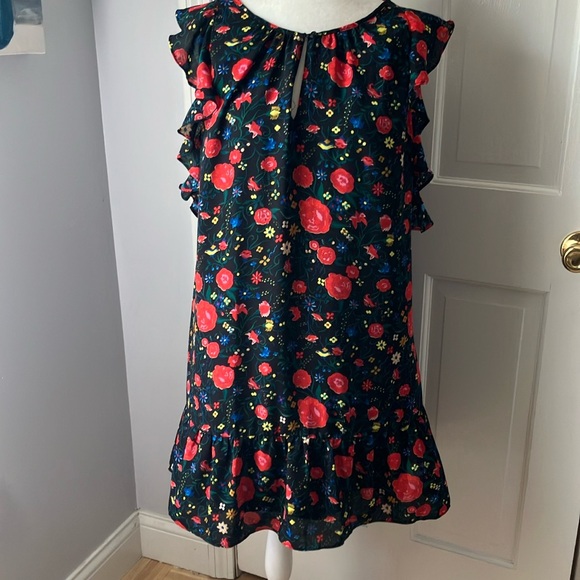 J. Crew Factory Dresses & Skirts - J Crew NWT floral ruffle sleeveless dress M